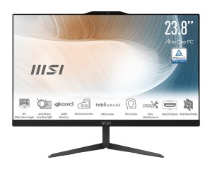 MSI Komputer All-in-One Modern AM242P 1M-2269XEU noOS/IC5 120U/8GB/512SSD/UMA/23.8 cali/Czarny