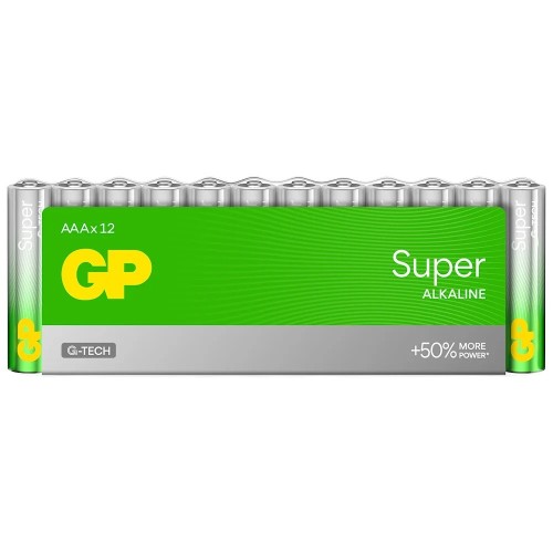 GP Battery Baterie alkaliczne LR03/AAA super alkaline shrink 12szt.