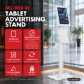 Maclean Uchwyt reklamowy do tabletu z MC-960 W