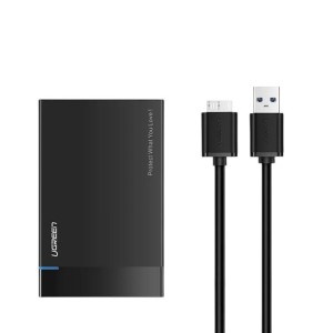 Ugreen Obudowa dysku 2,5 cala SATA USB 3.0 czarna