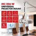 Maclean Uchwyt do projektora uniwersalny MC-206 W