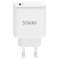 Savio Ładowarka sieciowa 20W Power Delivery 3.0, Biała LA-14