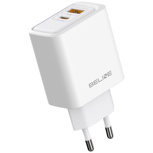 Beline Ładowarka sieciowa 45W USB-A/USB-C GaN PD biała