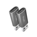 Trust Adapter Calyx USB-C do USB-A dwupak szary