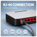 AXAGON ADE-AM15 USB-A Gigabit Ethernet adapter z zintegrowanym kablem sieciowym CAT6 RJ-45 1.5 m