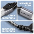 AXAGON ADE-AM20 USB-A Gigabit Ethernet adapter z zintegrowanym kablem sieciowym CAT6 RJ-45 2 m