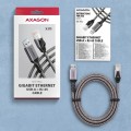 AXAGON ADE-AM30 USB-A Gigabit Ethernet adapter z zintegrowanym kablem sieciowym CAT6 RJ-45 3 m