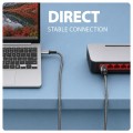AXAGON ADE-CM15 USB-C Gigabit Ethernet adapter z zintegrowanym kablem sieciowym CAT6 RJ-45 1.5 m