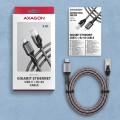 AXAGON ADE-CM50 USB-C Gigabit Ethernet adapter z zintegrowanym kablem sieciowym CAT6 RJ-45 5 m