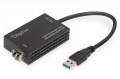Digitus Karta sieciowa USB 3.0 typ A na Gigabit SFP, adapter światłowodowy 1000 Mb/s, moduł SFP sprzedawany osobno