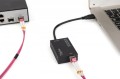 Digitus Karta sieciowa USB 3.0 typ A na Gigabit SFP, adapter światłowodowy 1000 Mb/s, moduł SFP sprzedawany osobno