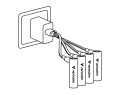 Verbatim Akumulatory AA USB-C 2100mAh 3150mWh  4 szt + kabel USB-C