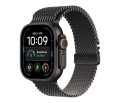 Apple Smartwatch Watch Ultra 4 GPS + Cellular, koperta 49mm z tytanu w kolorze czarnym, bransoleta mediolańska w kolorze czarnym - rozmiar M