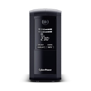 CyberPower Zasilacz awaryjny VP700ELCD 700VA/390W, Symulowana fala sinusoidalna, AVR, USB, LCD, 4xSchuko