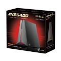 TP-LINK Router AXE5400 	Archer GXE75 Tri-Ban Wi-Fi 6E Gaming Router SPEED: 574 Mbps at 2.4 GHz + 2402 Mbps at 5 GHz + 2402 Mbps at 6 GHz          SPEC