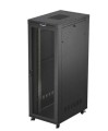 Lanberg Szafa instalacyjna rack stojąca 19 cali 47U 800x1200 czarna drzwi    perforowane LCD (flat pack) V2