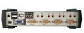 ATEN Przełącznik 4-portowy PS/2-USB VGA/Aud KVMP  W/OSD