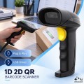Qoltec Czytnik kodów kreskowych 1D 2D | QR | EAN | USB