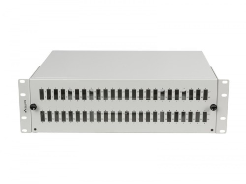 Lanberg Przełącznica światłowodowa 48XSC Duplex / 48XLC Quad Rack 19 cali 3U szara + akcesoria