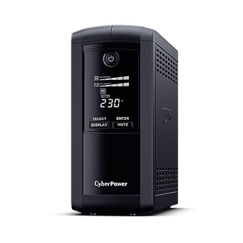 CyberPower Zasilacz awaryjny UPS VP1000ELCD 1000VA/550W AVR, USB, LCD, 4xSchuko