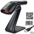 Qoltec Czytnik kodów kreskowych 1D 2D + stojak na skaner | QR | EAN |  USB