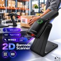 Qoltec Czytnik kodów kreskowych 1D 2D + stojak na skaner | QR | EAN |  USB