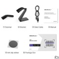 Qoltec Czytnik kodów kreskowych 1D 2D + stojak na skaner | QR | EAN |  USB