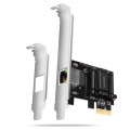 AXAGON PCEE-G50 Karta sieciowa PCIe 3.1 x1, port RJ-45 5GbE (5/2.5/1G), chipset Realtek RTL8126, PXE, Wake-on-LAN, radiator, śledź SP/LP