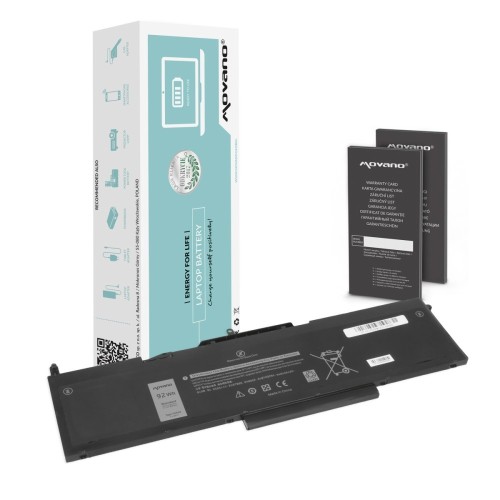 Movano Bateria VG93N WFWKK do Dell Latitude 15 5580 Precision 3520 3530 - 8070 mAh (92 Wh)
