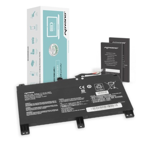 Movano Bateria B31N1726 do ASUS TUF Gaming FX505DT FX505DV FX505DU FX505DY - 4212 mAh (48 Wh)