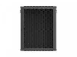 Lanberg Szafa instalacyjna rack wisząca 19 cali 15U 600x450 czarna drzwi perforowane (flat pack)