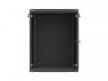 Lanberg Szafa instalacyjna rack wisząca 19 cali 15U 600x450 czarna drzwi perforowane (flat pack)