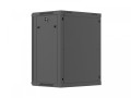 Lanberg Szafa instalacyjna rack wisząca 19 cali 15U 600x450 czarna drzwi perforowane (flat pack)