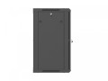 Lanberg Szafa instalacyjna rack wisząca 19 cali 15U 600x450 czarna drzwi perforowane (flat pack)
