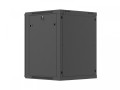 Lanberg Szafa instalacyjna rack wisząca 19 cali 15U 600x600 czarna drzwi perforowane (flat pack)