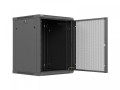 Lanberg Szafa instalacyjna rack wisząca 19 cali 15U 600x600 czarna drzwi perforowane (flat pack)