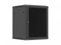Lanberg Szafa instalacyjna rack wisząca 19 cali 15U 600x600 czarna drzwi perforowane (flat pack)