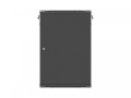 Lanberg Szafa instalacyjna rack wisząca 19 cali 18U 600x600 czarna drzwi metalowe (flat pack)