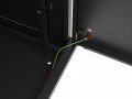 Lanberg Szafa instalacyjna rack wisząca 19 cali 18U 600x600 czarna drzwi metalowe (flat pack)