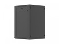 Lanberg Szafa instalacyjna rack wisząca 19 cali 18U 600x600 czarna drzwi perforowane (flat pack)