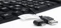 Gembird Klawiatura silikonowa wodoodporna USB z funkcją OTG czarna