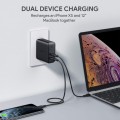 AUKEY Ultraszybka ładowarka sieciowa 2xUSB Power Delivery (1xUSB A+1xUSB C) 60W 5.4A  PA-D3