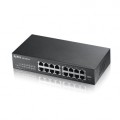 Zyxel GS1100-16 switch L2 16x1GbE rack fanless