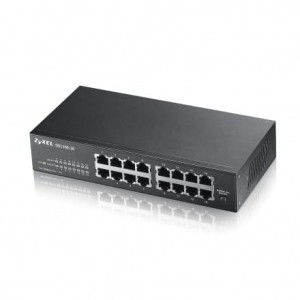 Zyxel GS1100-16 switch L2 16x1GbE rack fanless