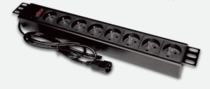 ALANTEC Listwa zasilająca 19"- 9x230V - wtyk UPS - C14