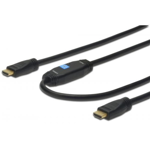 ASSMANN Kabel połączeniowy HDMI HighSpeed z Ethernetem ze wzmacniaczem 4K 30Hz UHD HDMI A/A M/M 15m