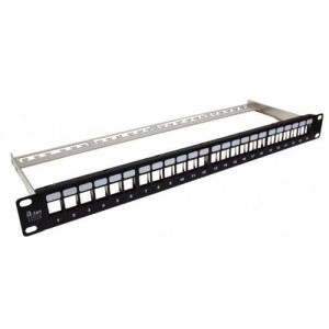 ALANTEC 19" Panel krosowy modularny, 1U, 24 porty, niewyposażony