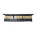 Digitus Patch panel 19" 24 porty, kat.6, U/UTP, 1U, wspornik kablowy, czarny (kompletny)