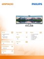 Philips Monitor 48.8 499P9H Curved VA HDMIx2 DP USBC