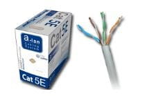 ALANTEC UTP drut 4x2 kat.5e opak. 305m PVC (100% miedź  - CU)